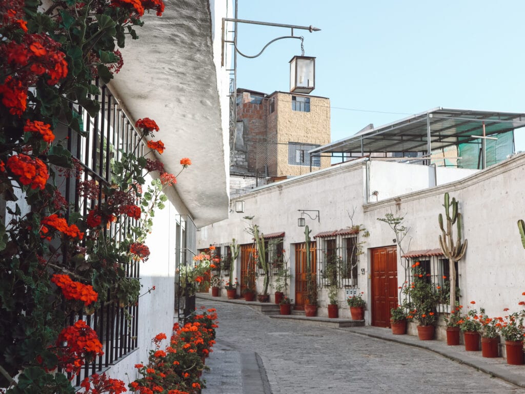 Barrio del solar in Arequipa Peru