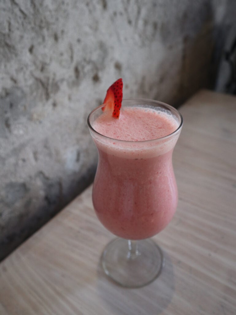 A smoothie from Lokanta in Arequipa Peru