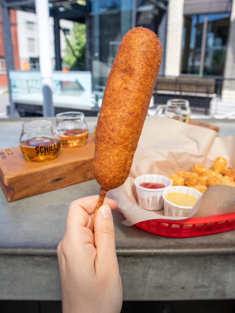 gluten free corn dog in portland oregon