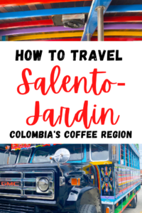 Want to know how to get from Salento to Jardin in Colombia? Check out this guide covering exactly how to travel between Salento to Jardin by public transport.