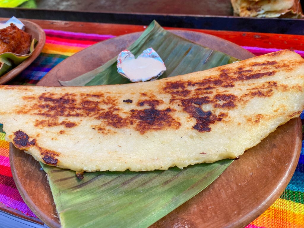Riguas, street food in El Salvador.