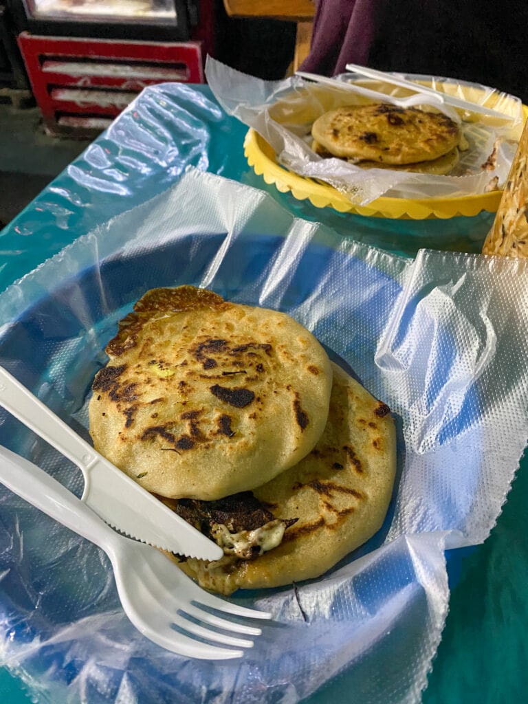 Pupusas in El Salvador