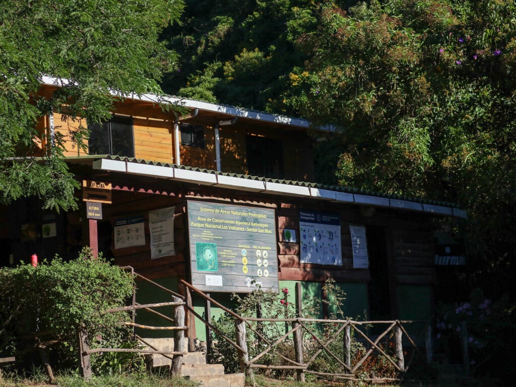 The environmental minister building during the Santa Ana Volcano hike