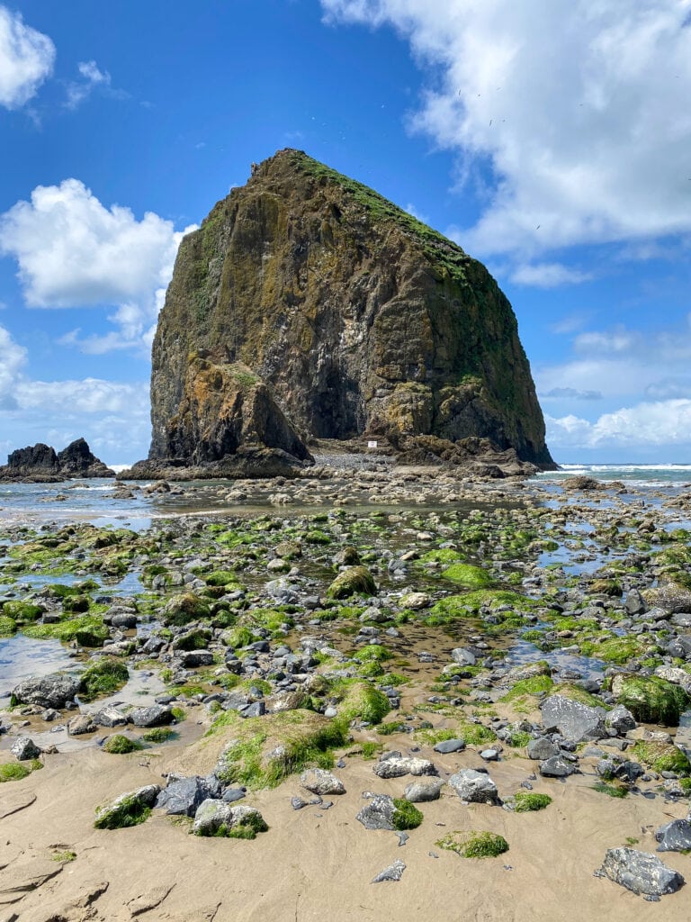 Haystack rock in Cannon Beach Oregon