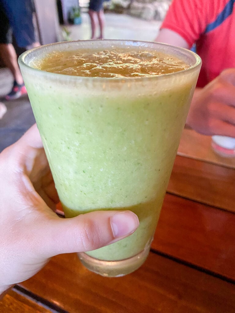 a green smoothie