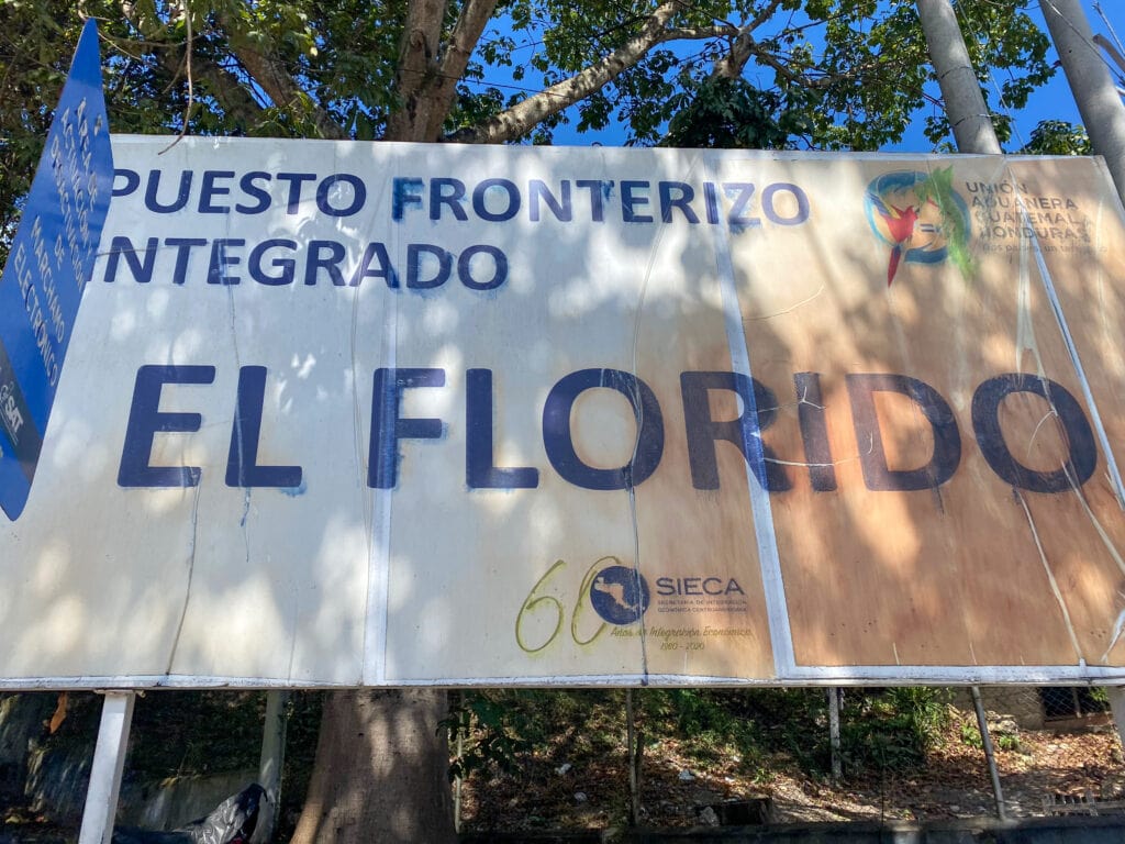 A lage weathered sign that says El Florido.