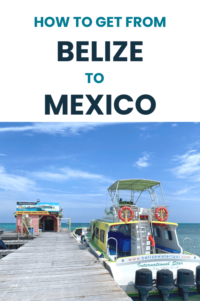 This is your complete guide to the Belize to Mexico border crossing, including detailed directions for how to travel by boat or bus!