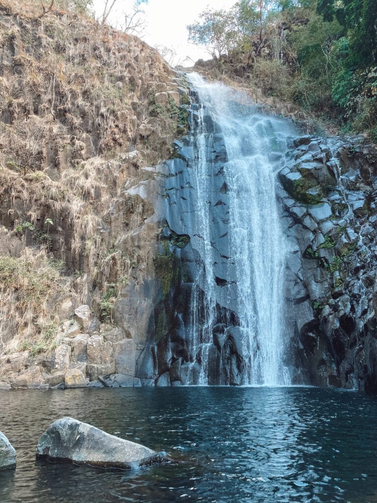 View from Cascada el Perol at the bottom pool.