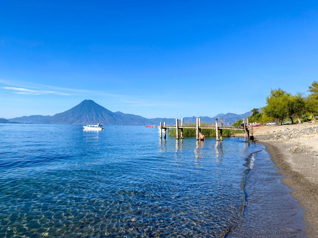 Salpores Beach in Lake Atitlan.