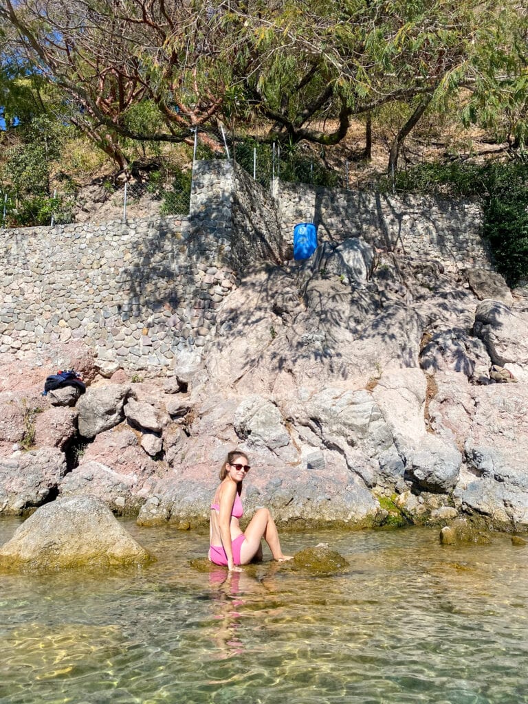 Hot springs in Lake Atitlan