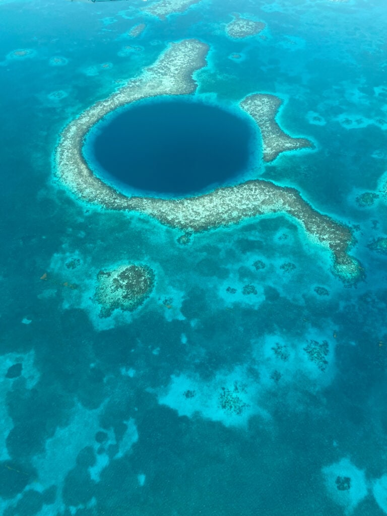 The Great Blue Hole in Belize