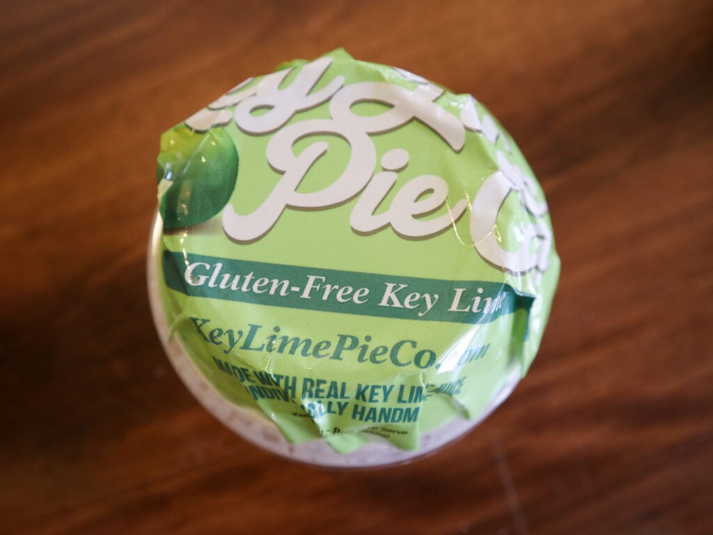 gluten free key lime pie in a cup
