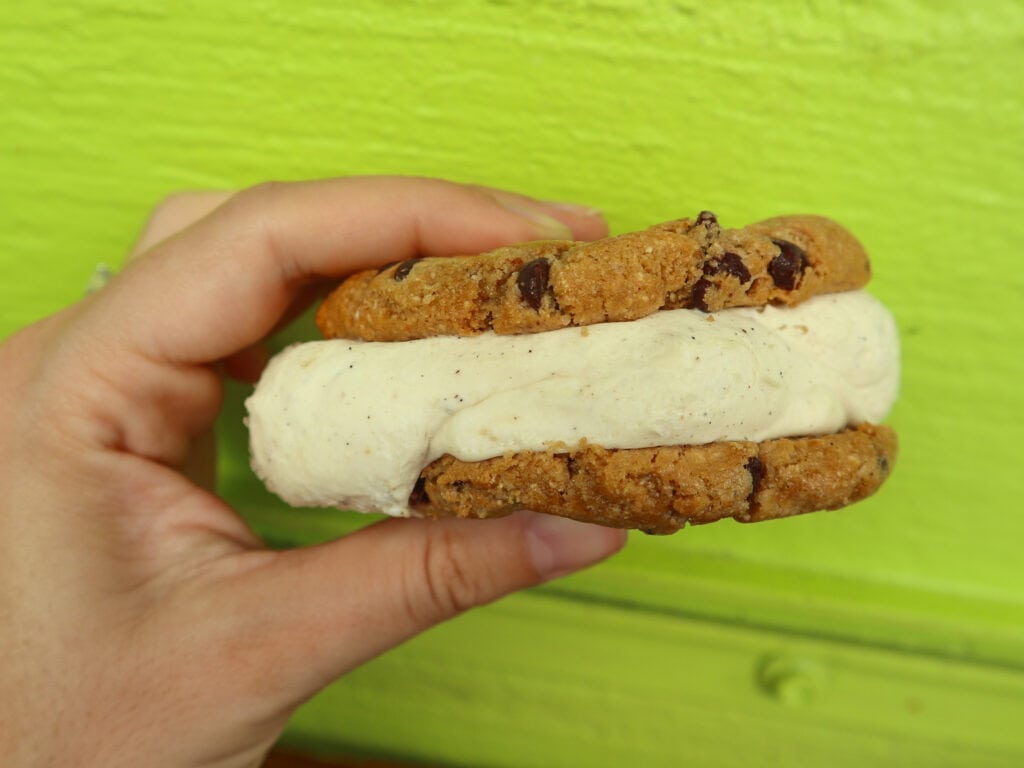 a gluten free ice cream sandwich in key west florida.