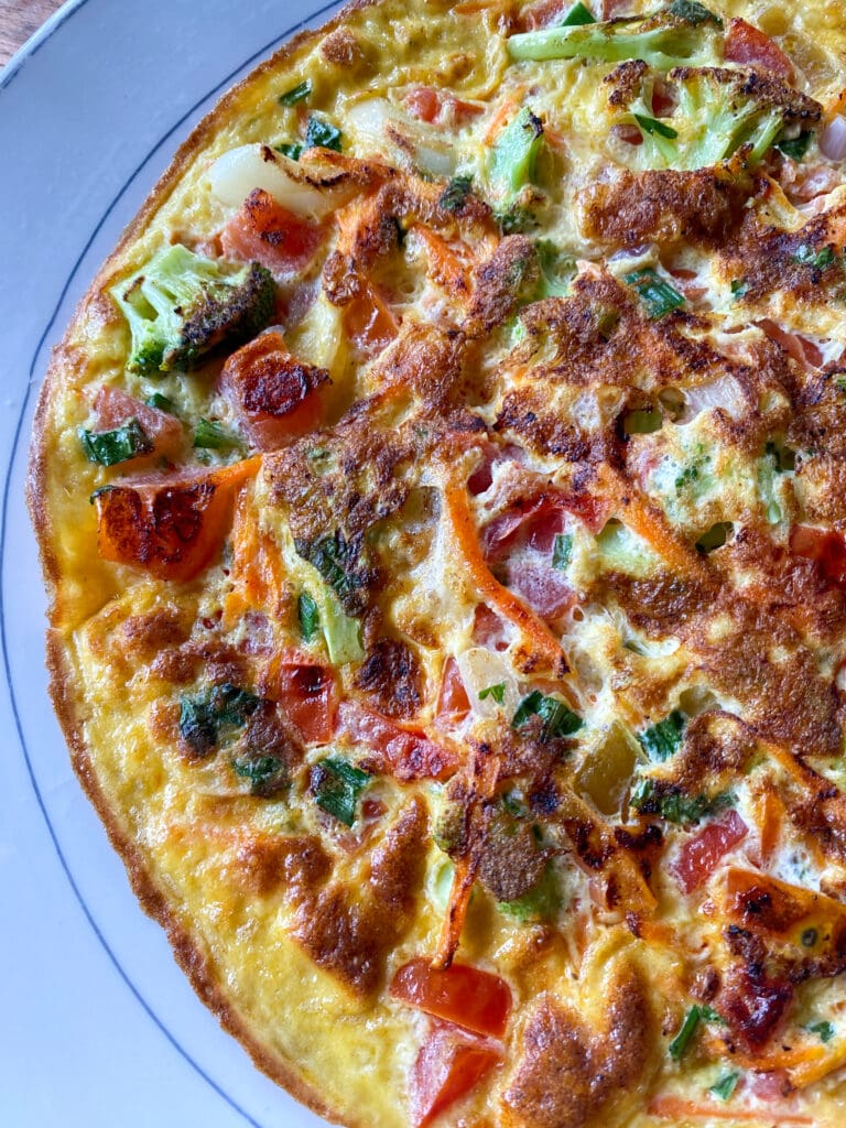 Gluten free vegetable omelette