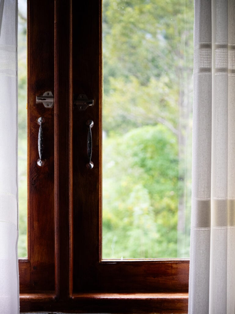 Bedroom window in Bukit Lawang