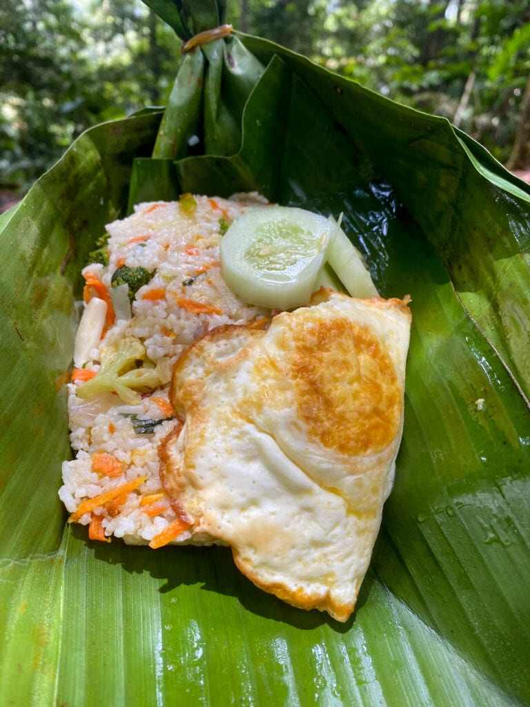 Nasi goreng is a traditional Indonesia food