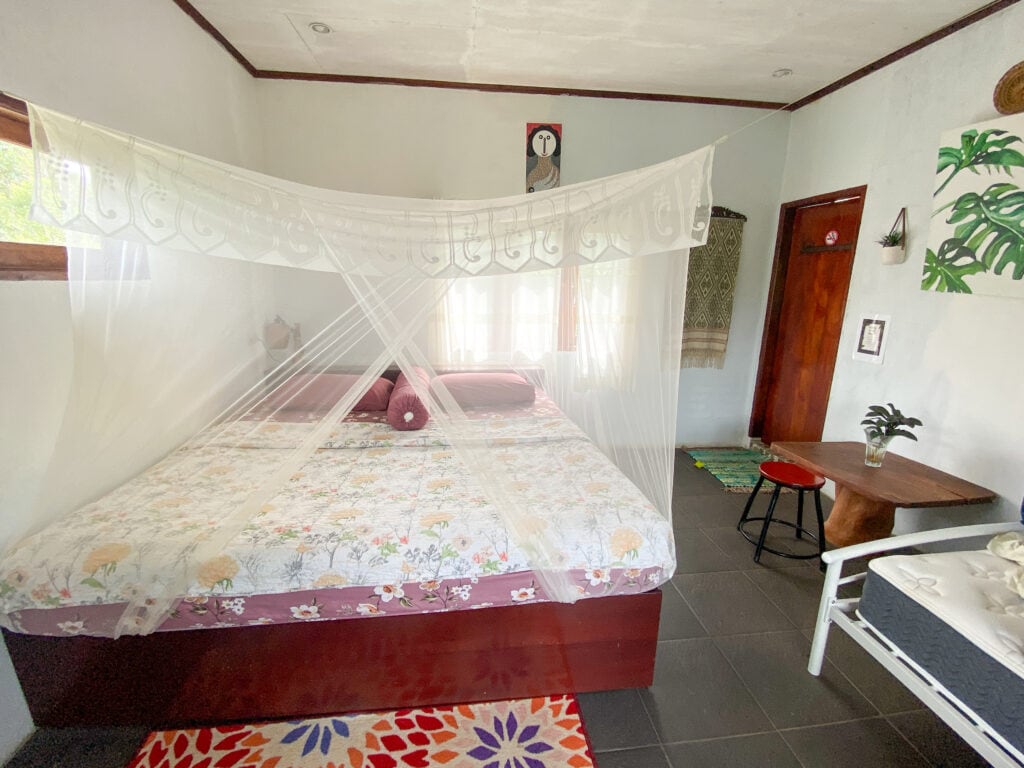 Bedroom at villa in Bukit Lawang