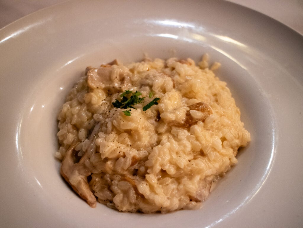 Gluten free risotto at Cafe Ponte in Hiroshima.