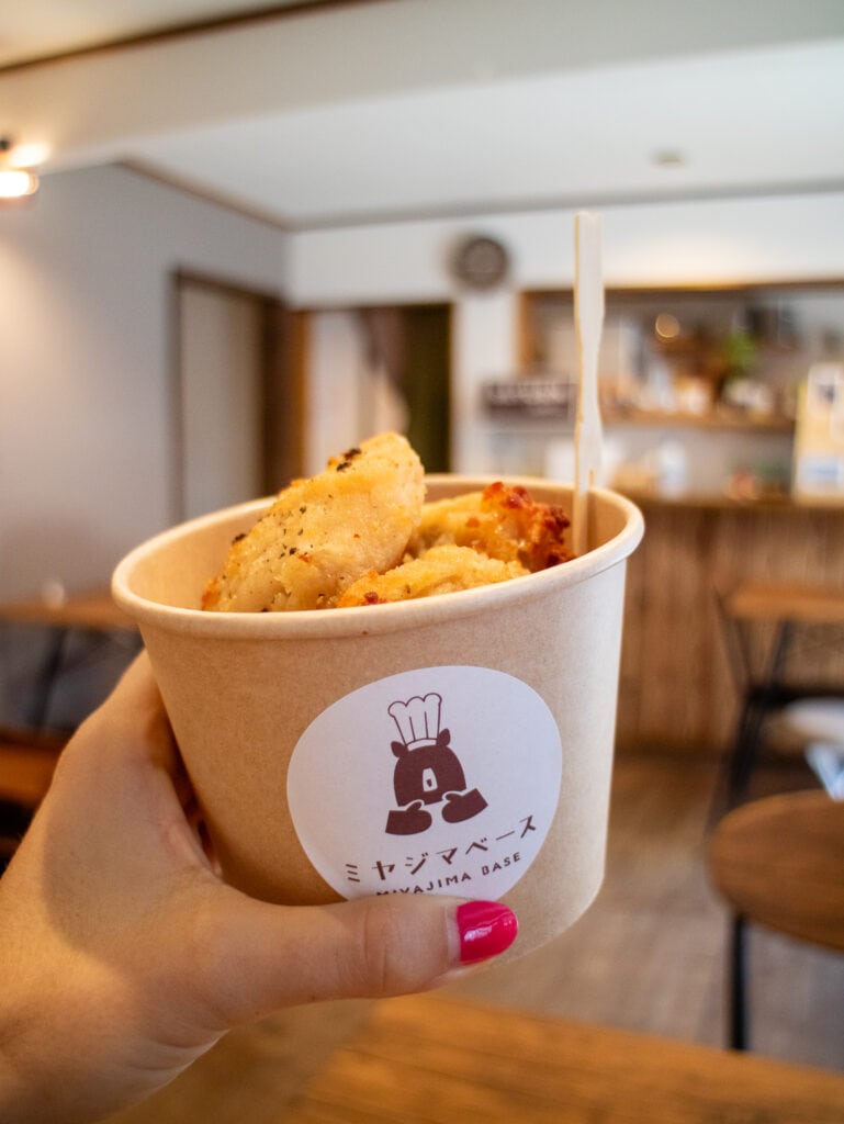 Bucket of gluten free karaage