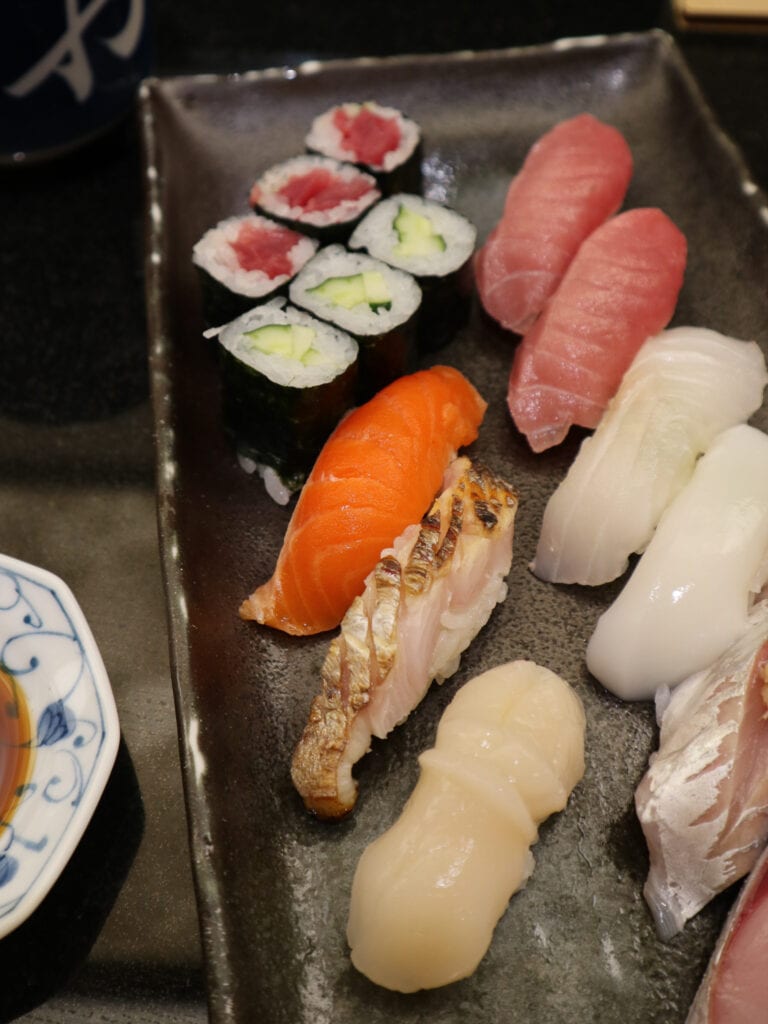 Sushi platter Tokyo.