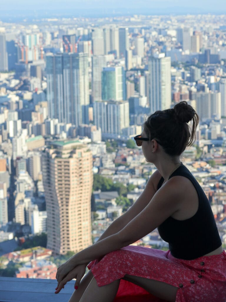 Tokyo mori tower Roppongi sky view