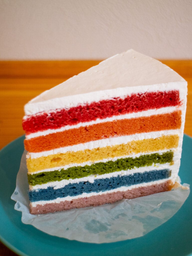Gluten free rainbow cake Tokyo