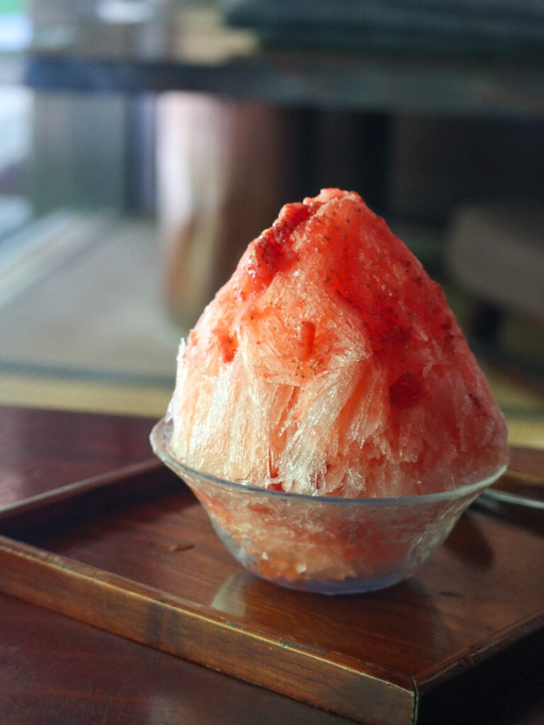 Kakigori shaved ice in Japan