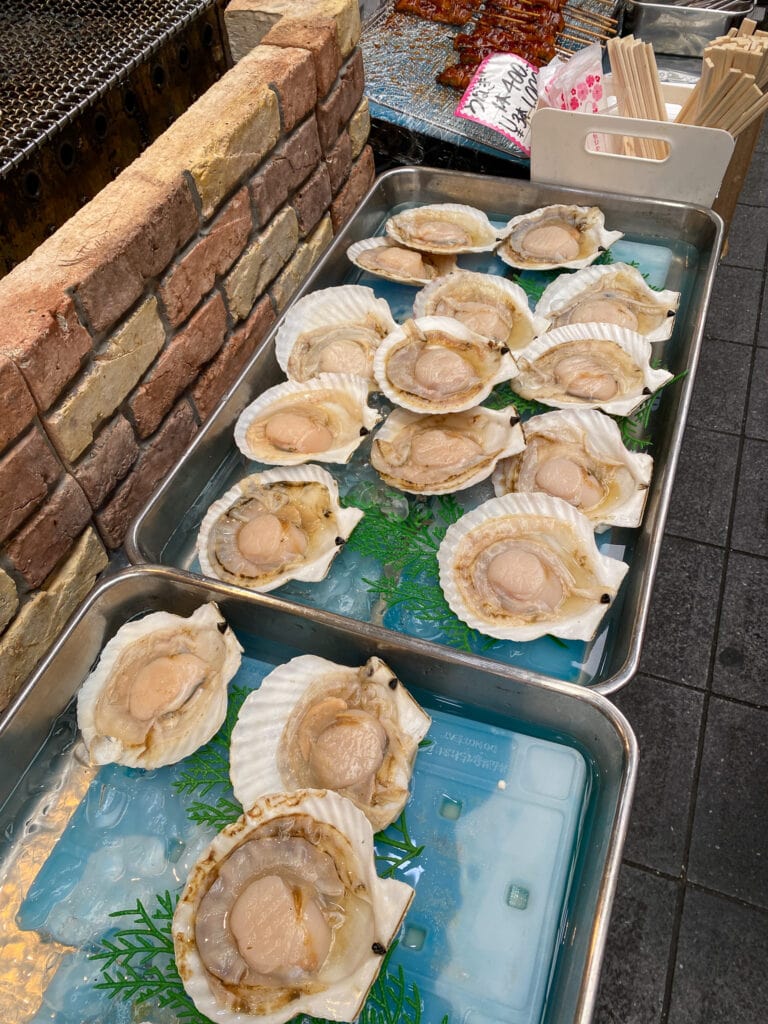 Oysters in Osaka Japan