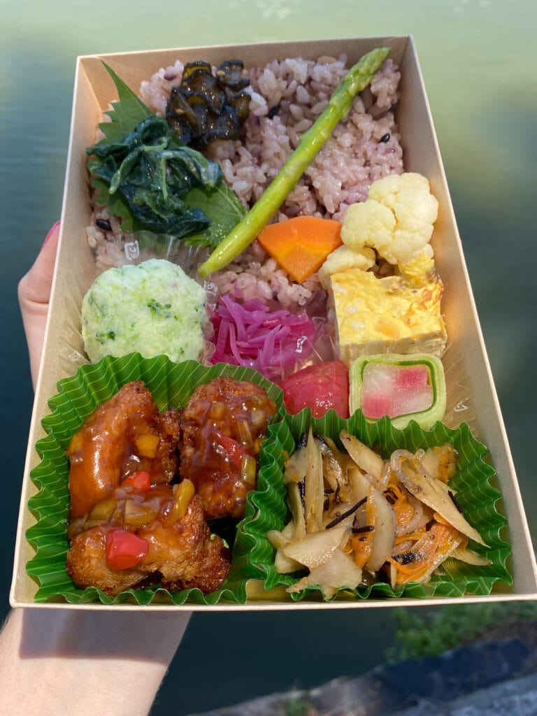 Gluten free bento box in Nara Japan