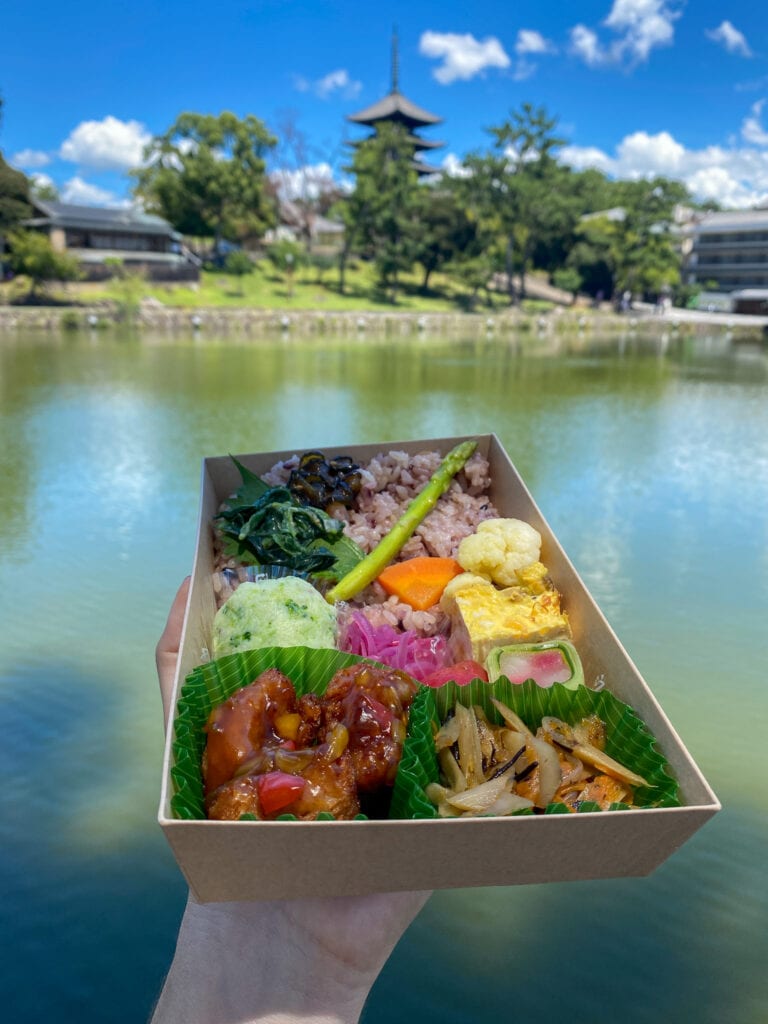 Gluten free bento box in Nara