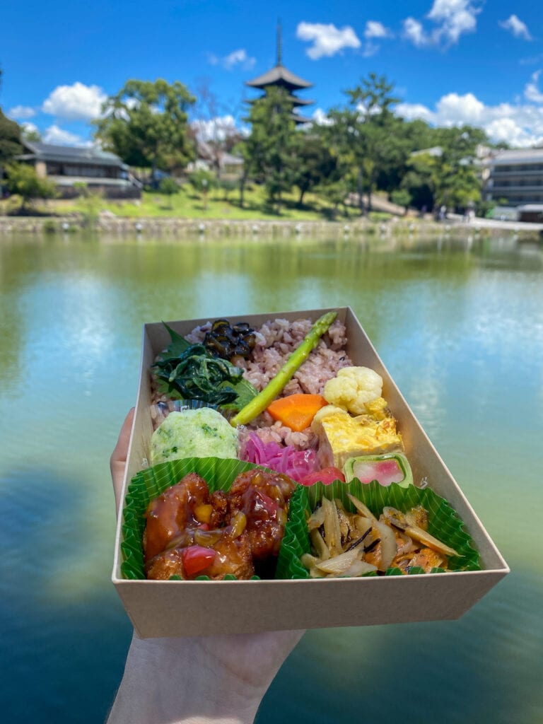 Gluten free bento box in Nara