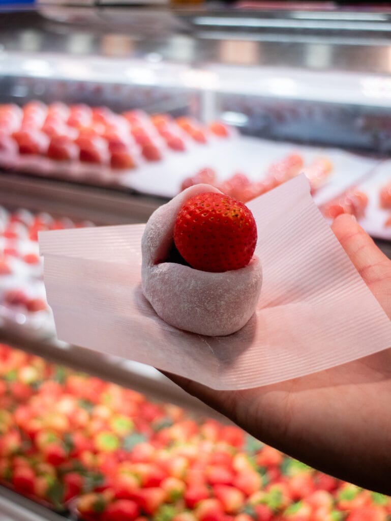 Strawberry daifuku.