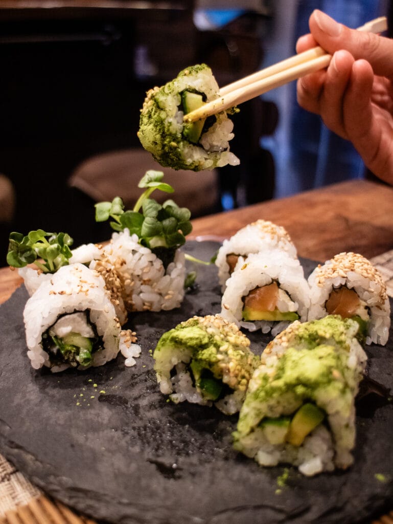 Gluten free sushi in Osaka