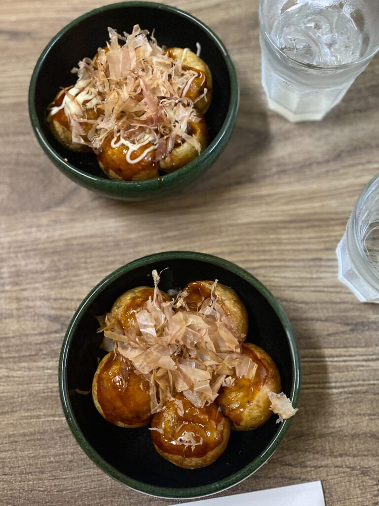 Gluten free takoyaki in Osaka Japan