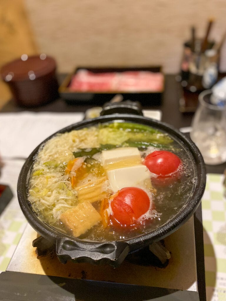 Gluten free shabu shabu hot pot