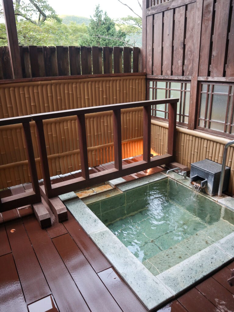 Onsen at ryokan in Hakone