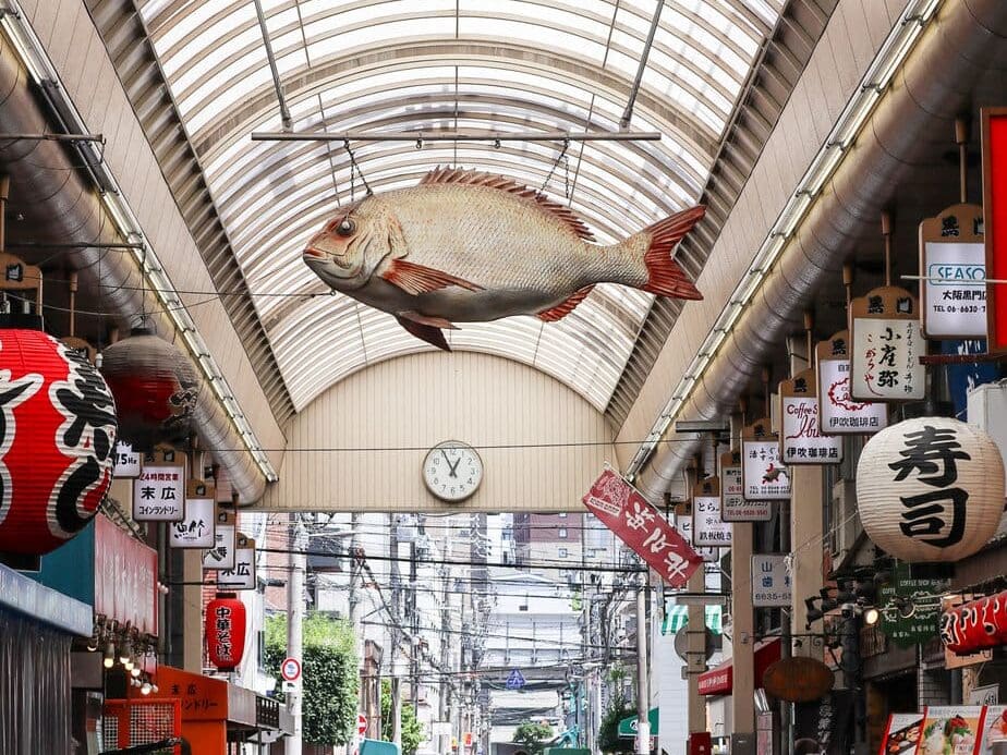 Kuromon Ichiba Market in Osaka