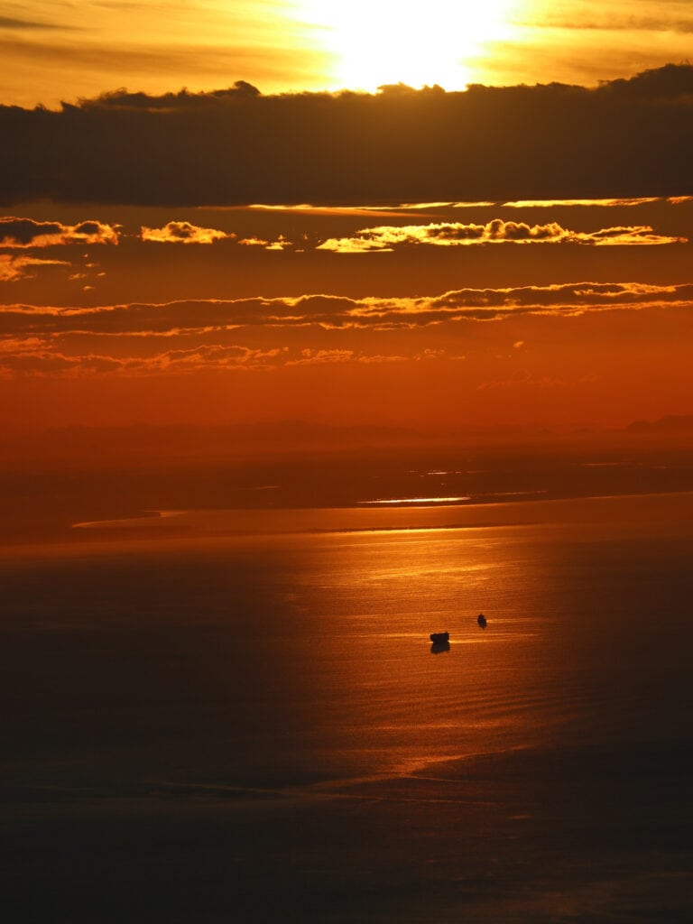 sunrise over gulf of fonseca