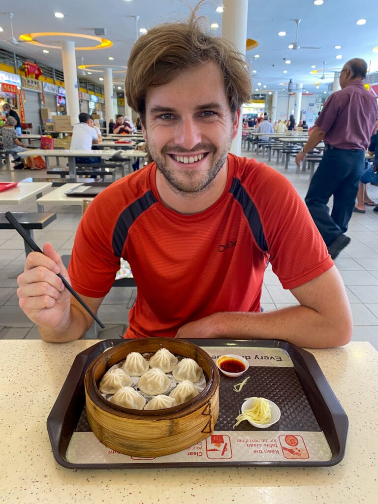 Dan with pau dumplings at tiong bahru market