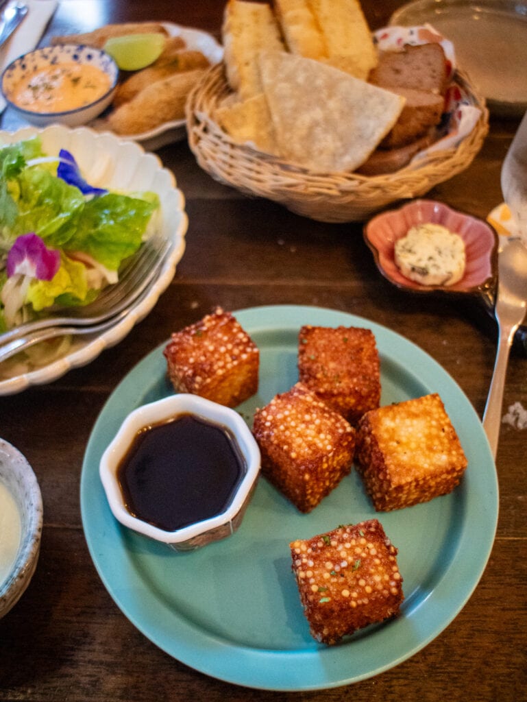 gluten free dinner flatlay