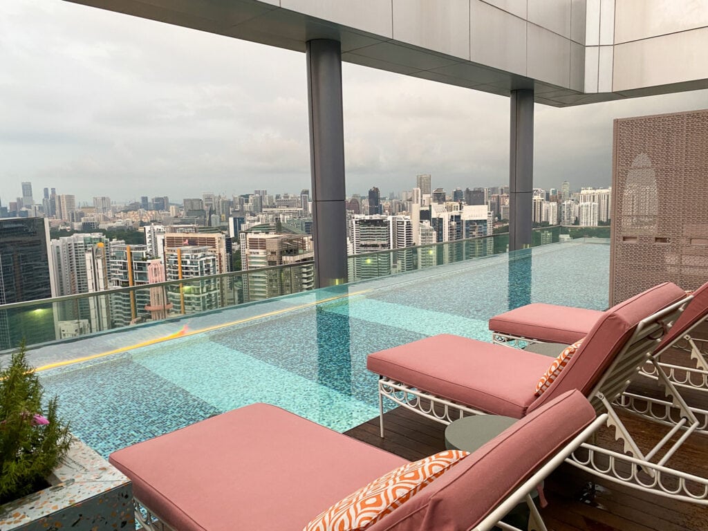 infinity pool at Courtyard by Marriott Singapore Novena