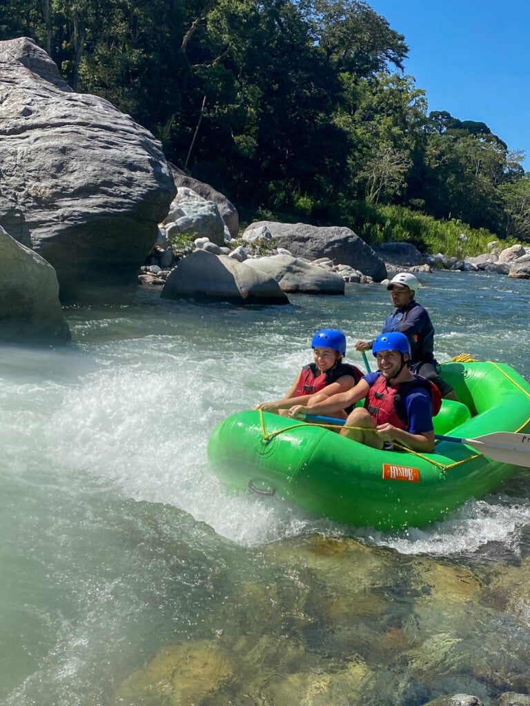 White water rafting Rio Cangrejal Honduras