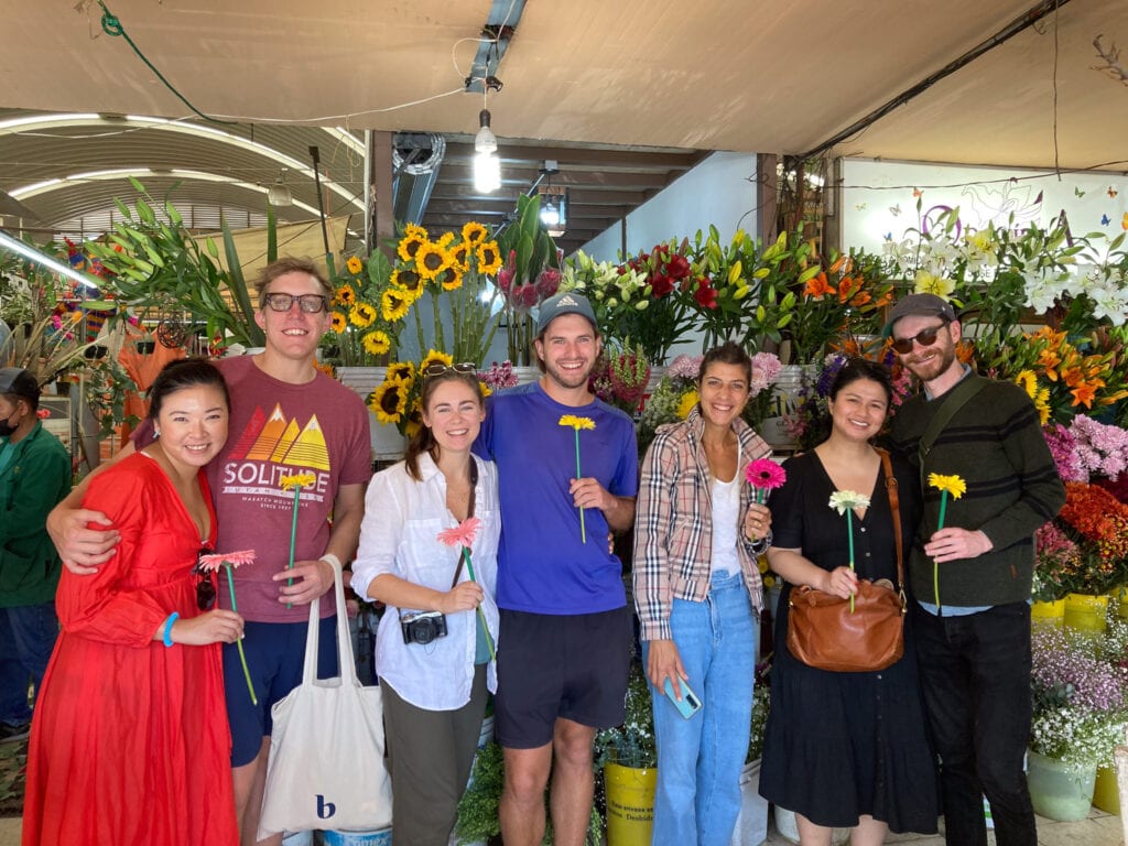 Aura Cocina mexico city cooking class during tour of mercado medellin