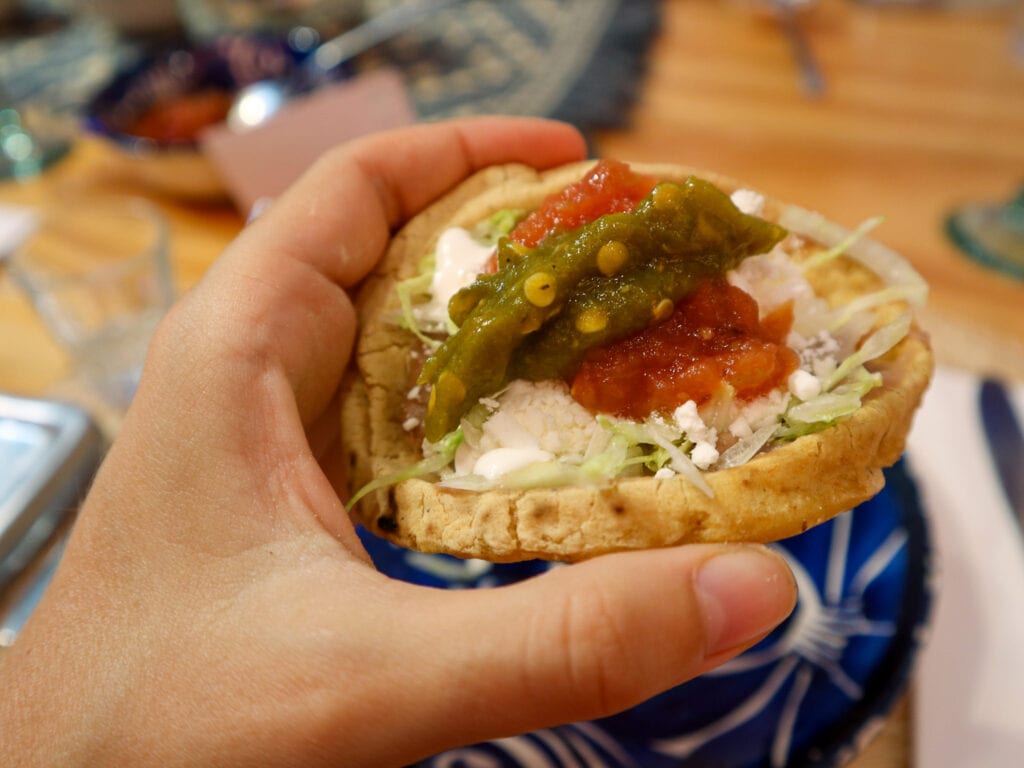 sopes a mexican antojito