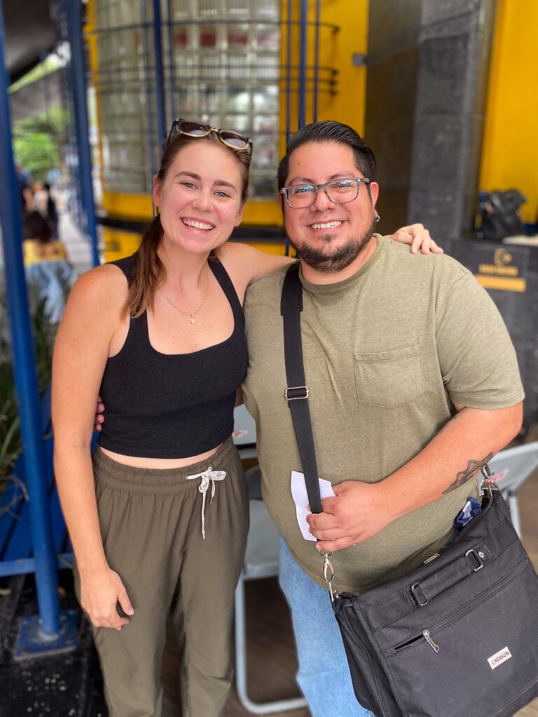Sarah and Adrian, the Eat Mexico City taco tour guide