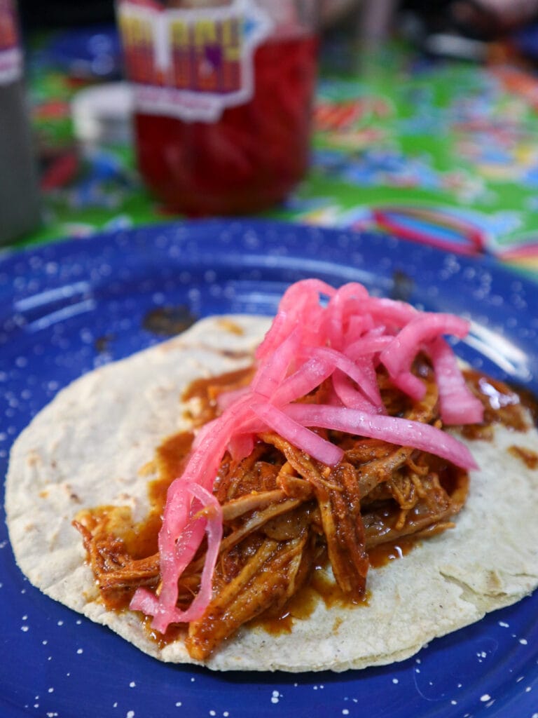 Tacos cochinita pibil.