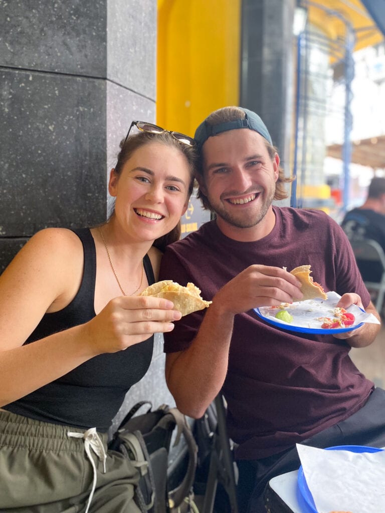 Sarah and Dan on a Mexico City taco tour