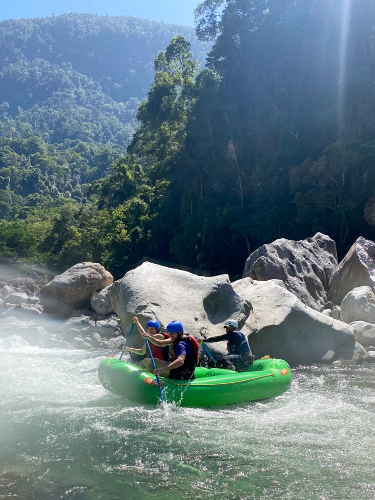 White water rafting Rio Cangrejal Honduras