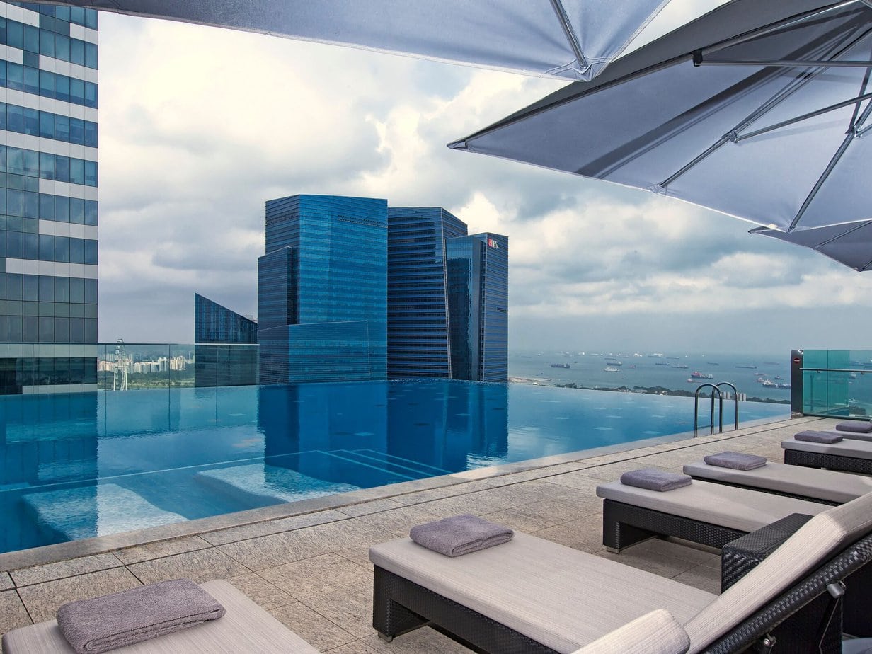 The Westin Singapore rooftop pool