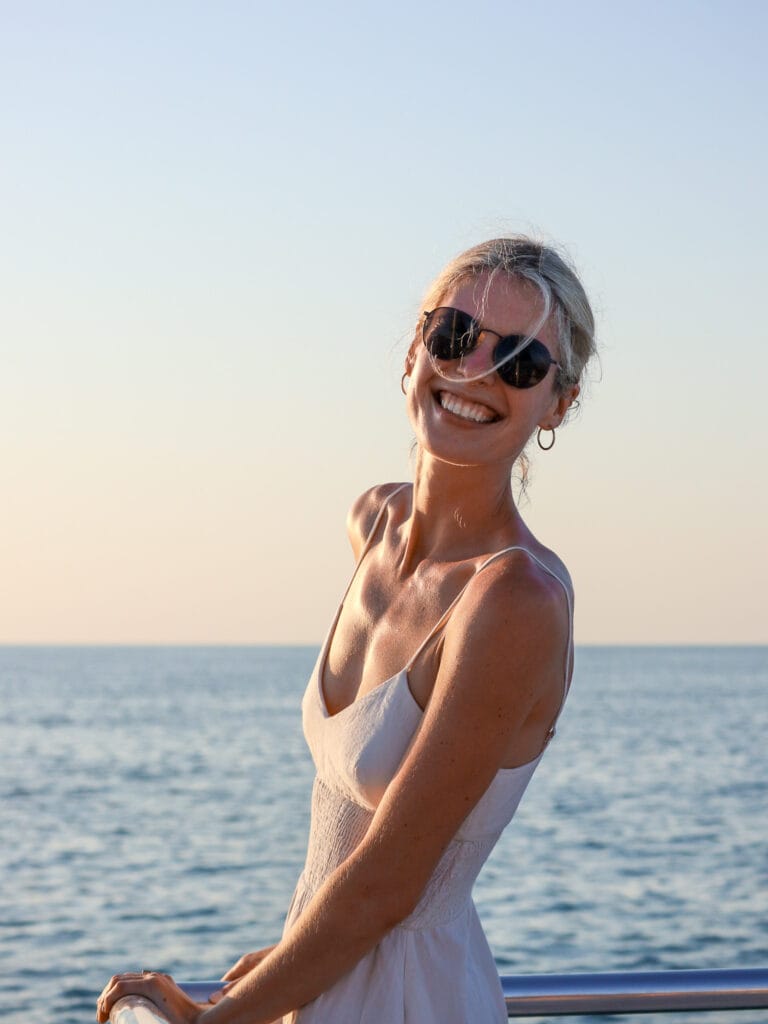 Mary on sunset sailing trip key west
